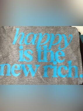 Gildan Soft Style “ Happy is the new rich” Tee